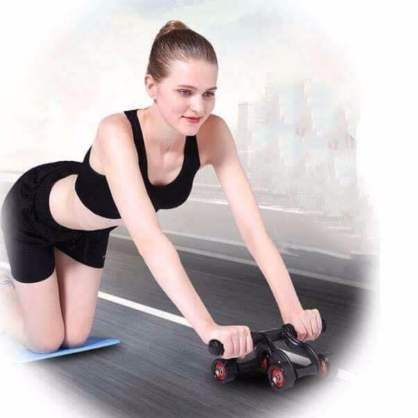 Con lăn tập cơ bụng 4 bánh cao cấp KAMA Ab Roller