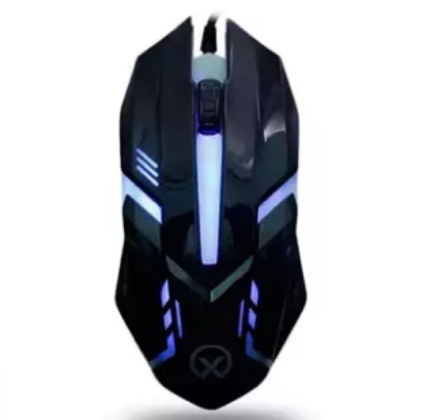 Chuột chơi game có dây đèn Led Mouse gaming CM-28 (Đen) + Tặng bàn di chuột