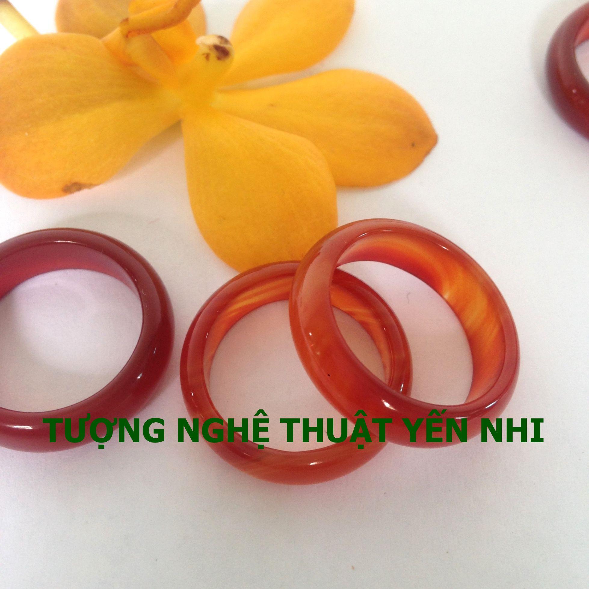 Nhẫn Mã não đỏ ( thiên nhiên 100%)