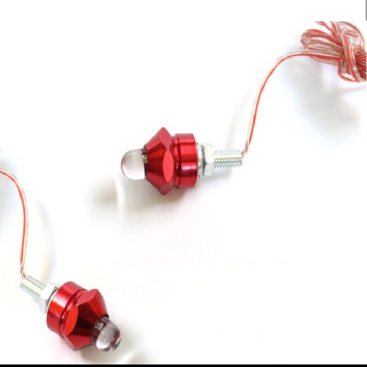 Một đôi đèn LED vít gắn biển số xe máy ( màu đỏ )