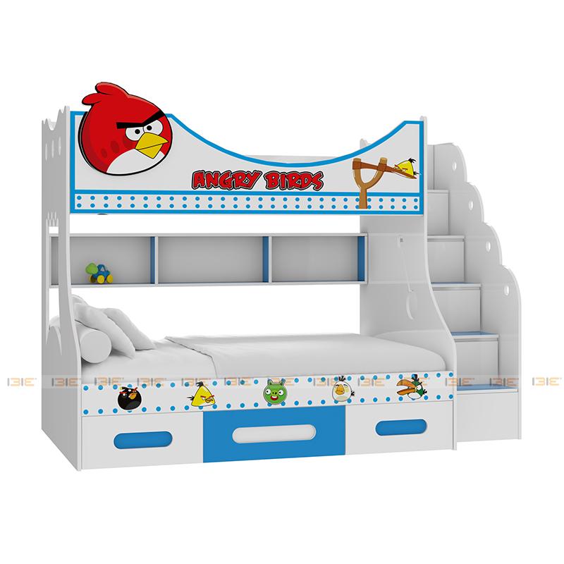 Giường tầng cao Angry Bird 1m4