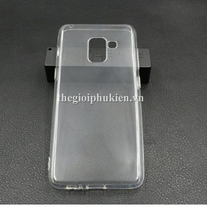 Ốp lưng silicon dẻo trong suốt cho SamSung Galaxy A8 2018 - Hàng nhập khẩu