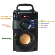 Cách Làm Loa Nghe Nhạc Mini, Loa xách tay HA100K187, cai dat loa bluetooth - Loa đi động thông minh, 1 bass 2 trelb + Tặng bộ phụ kiện sạc, điều khiển