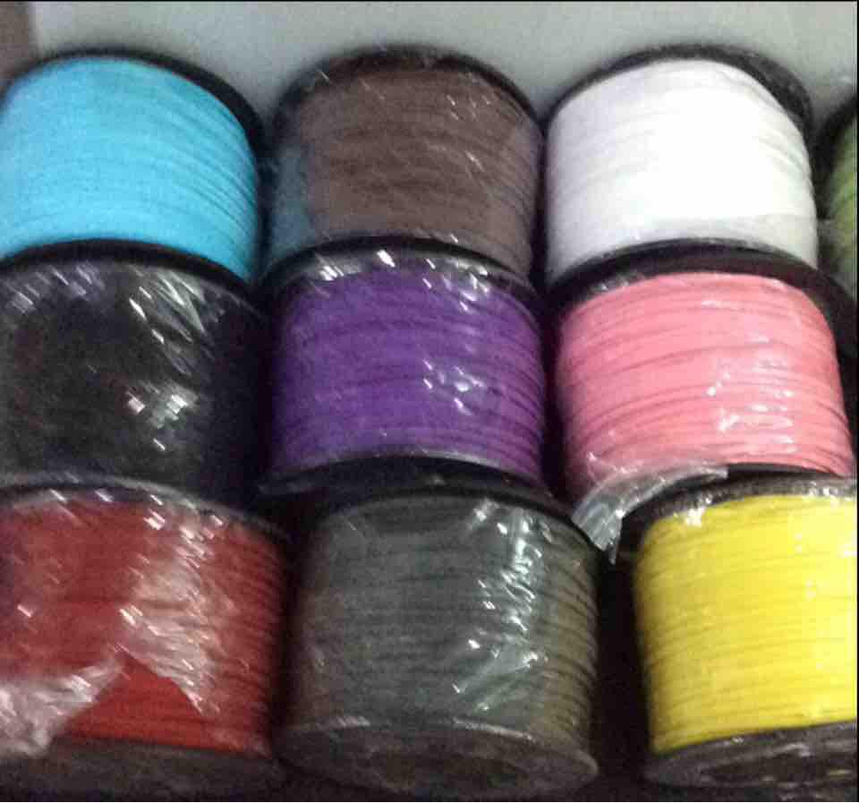 5 m dây da lộn làm vòng tay handmade