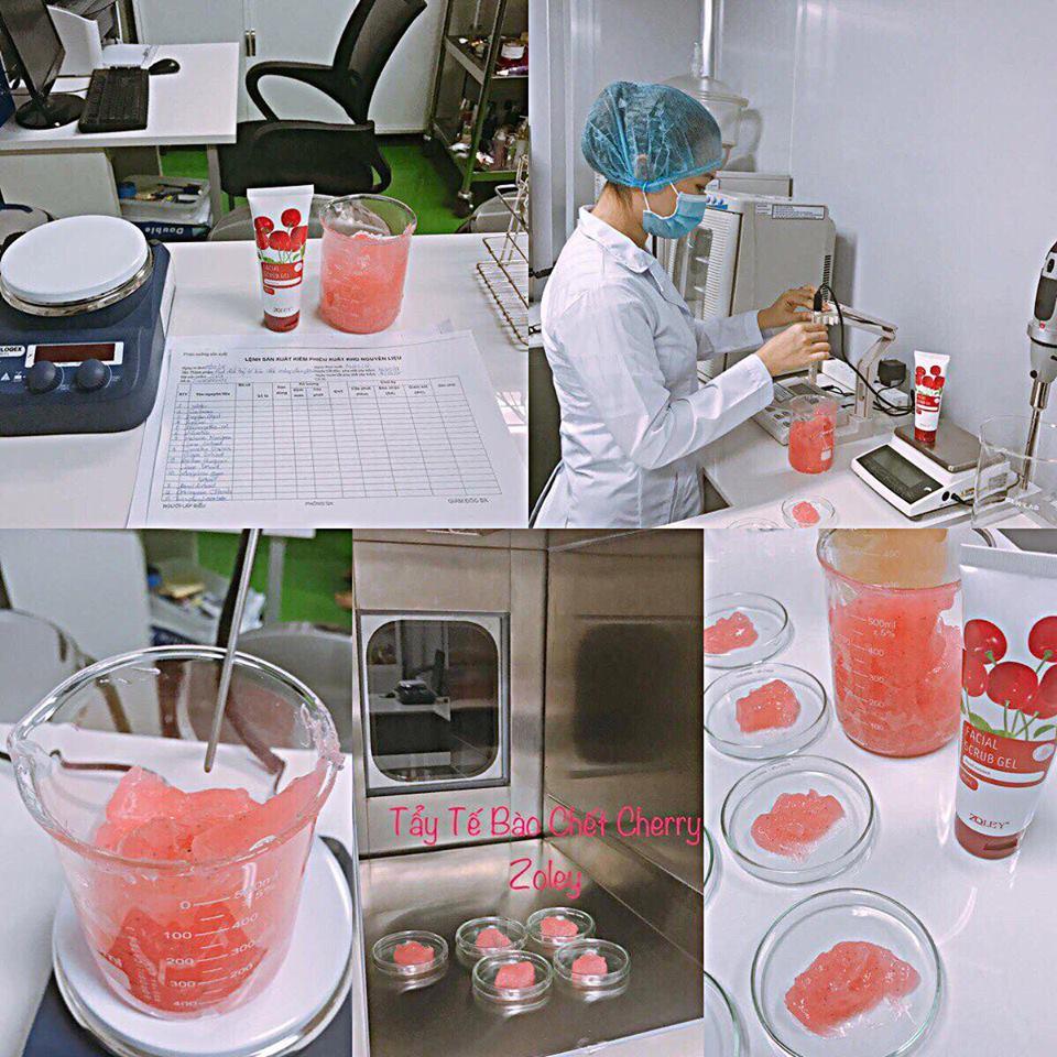 Hoạt chất tẩy tế bào chết da mặt Cherry Zoley