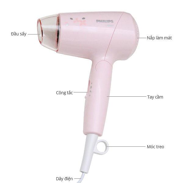 Máy sấy tóc Philips BHC010/00 1200W (Hồng)