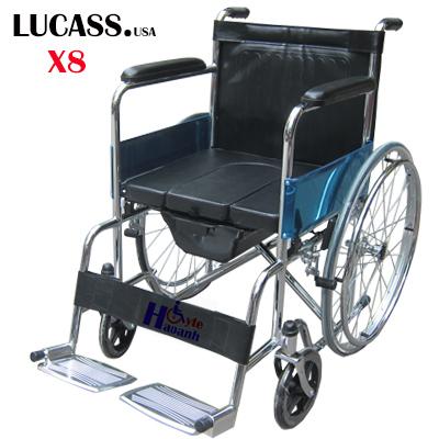 Xe Lăn Có Bô Vệ Sinh Cao Cấp Lucass x8