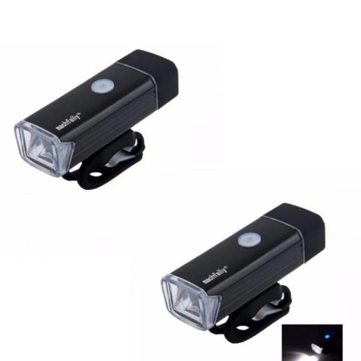 Đèn pha gắn trên xe đạp sạc cổng USB chất lượng cao