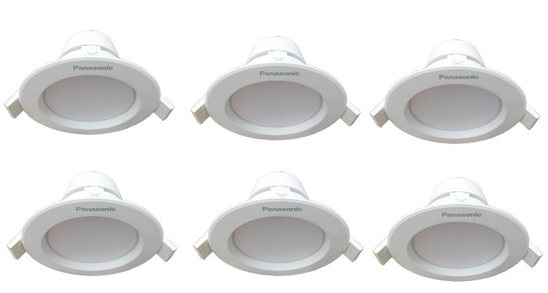 Bộ 6 Đèn Panasonic LED Downlight âm trần NNP72249/59 8W (Trắng/Vàng)