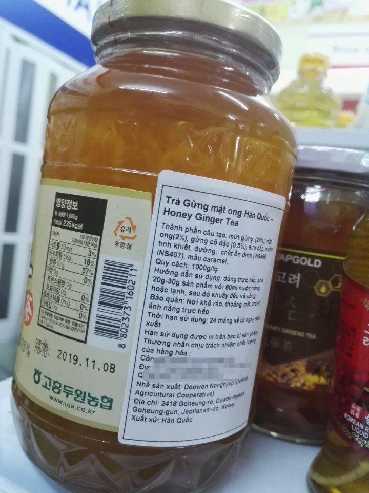 MẬT ONG GỪNG HÀN QUỐC 1KG HONEY GINGER TEA