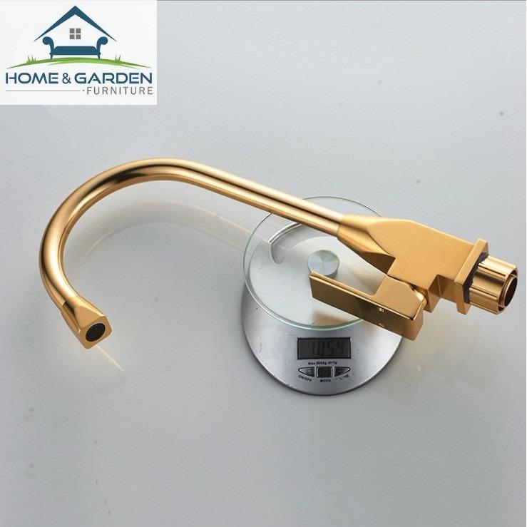 Vòi nước nóng lạnh bồn rửa chén mạ vàng tĩnh điện 7 lớp cao cấp Home&Garden - Kitchen Faucet Golden