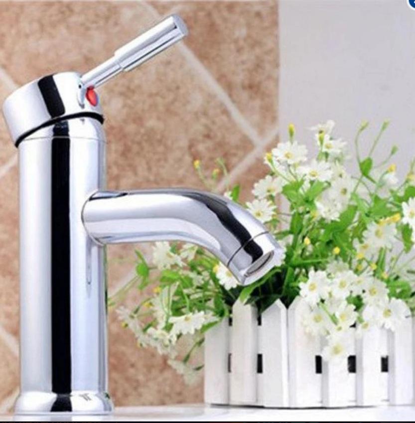 Bộ cây sen tắm đứng nóng lạnh và 2 vòi lavabo vuông chất liệu inox ALCC