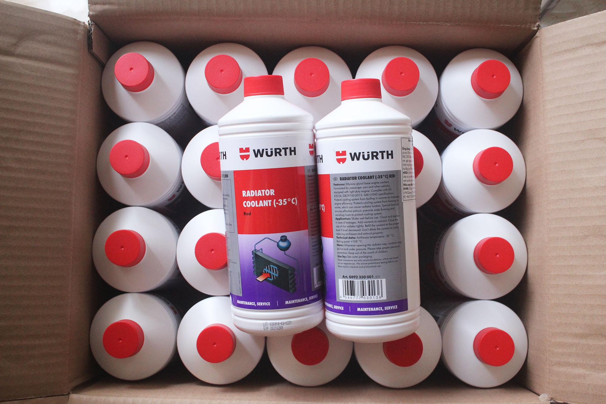 Nước làm mát động cơ Wurth Radiator Coolant 1L (đỏ)