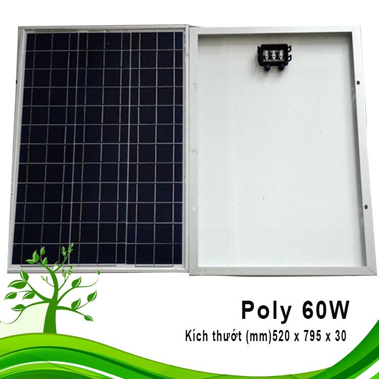 Tấm pin năng lượng mặt trời 60W 18V Solar panels 60W