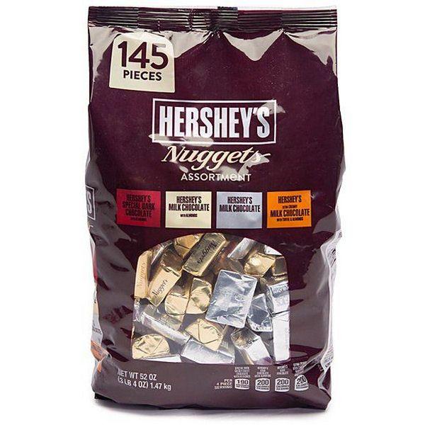 (Date 8.2024) KẸO SOCOLA MỸ 4 VỊ HERSHEY'S NUGGETS (145 VIÊN)