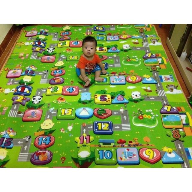 Thảm chơi 2 mặt cho bé Maboshi 1.8m x 2m