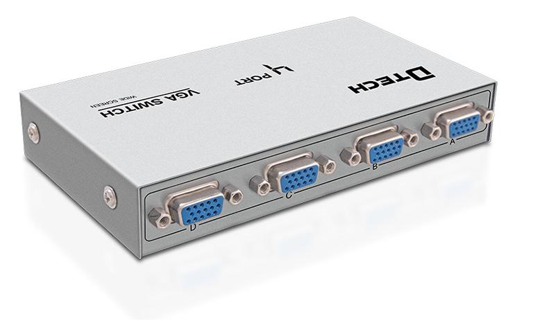 Bộ chia tín hiệu VGA 4 vào 1 ra Dtech DT-7034