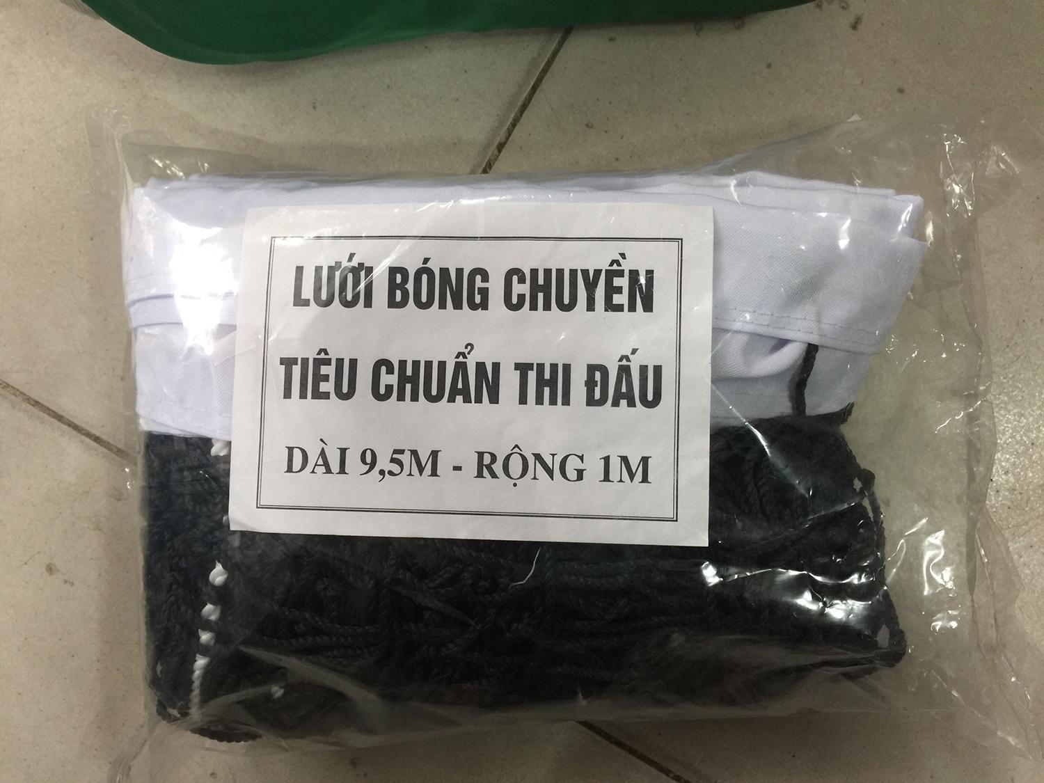 Lưới bóng chuyền loại Dù 9.5mx1m mắt lưới 100mm