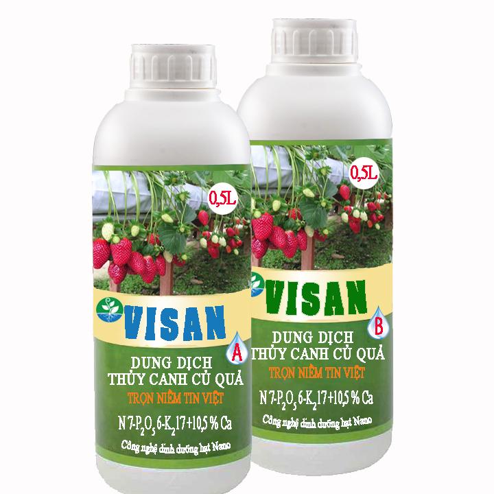 Phân bón | Dung dịch thủy canh chai pha củ quả 250lit 1200ppm KM