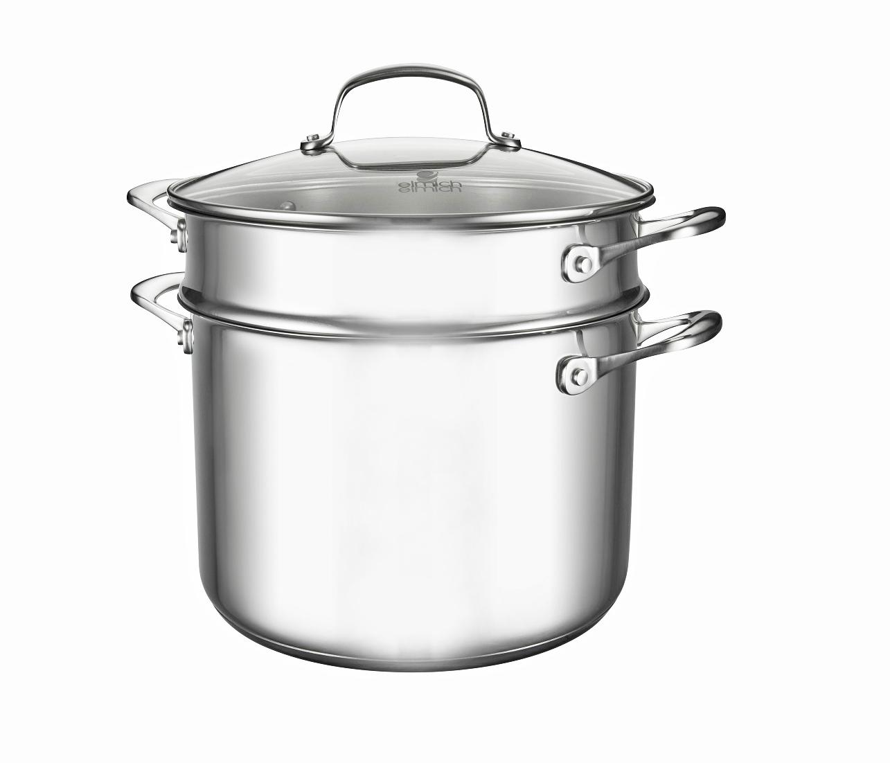 Bộ nồi chảo 4 cái Inox 304 chống dính cao cấp, đáy từ size 18 - 20 - 24 - 26 cm Elmich Premium-2353134