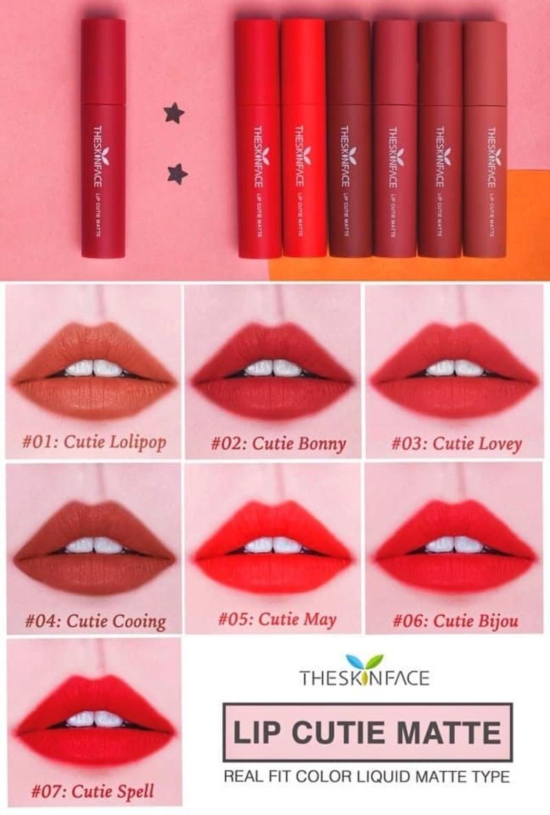 SON KEM LÌ THE SKIN FACE LIP CUTIE MATTE