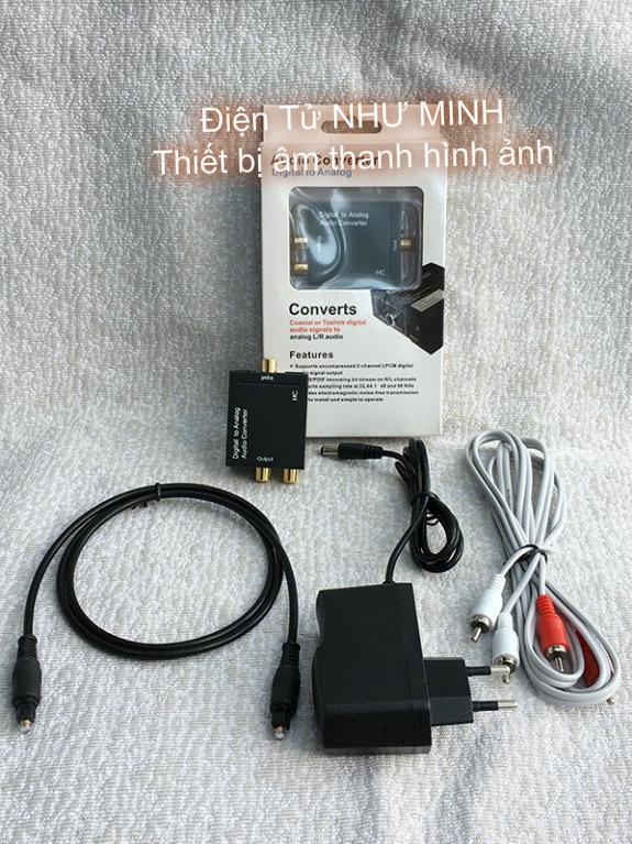Bộ chuyển optical to av + 3.5mm nhỏ tặng kèm dây optical và dây av