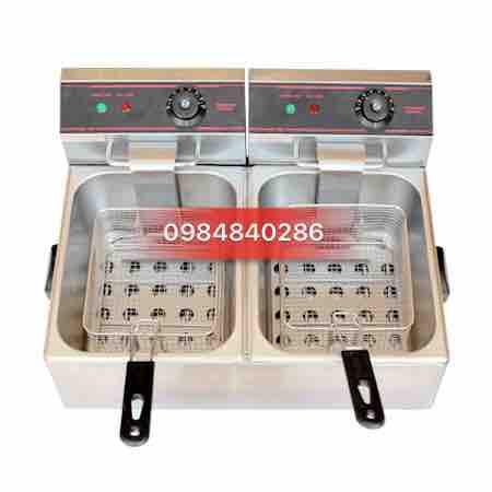 Bếp chiên nhúng điện đôi cao cấp