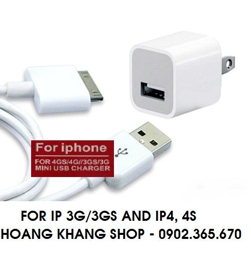 [HCM]SẠC USB CHO IP 3G/3GS VÀ IP 4/4S