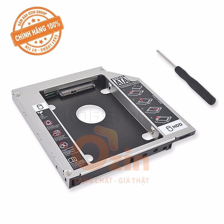 Khay lắp ổ cứng SSD/HDD CADDY BAY dày 12.7mm 2.5Inch