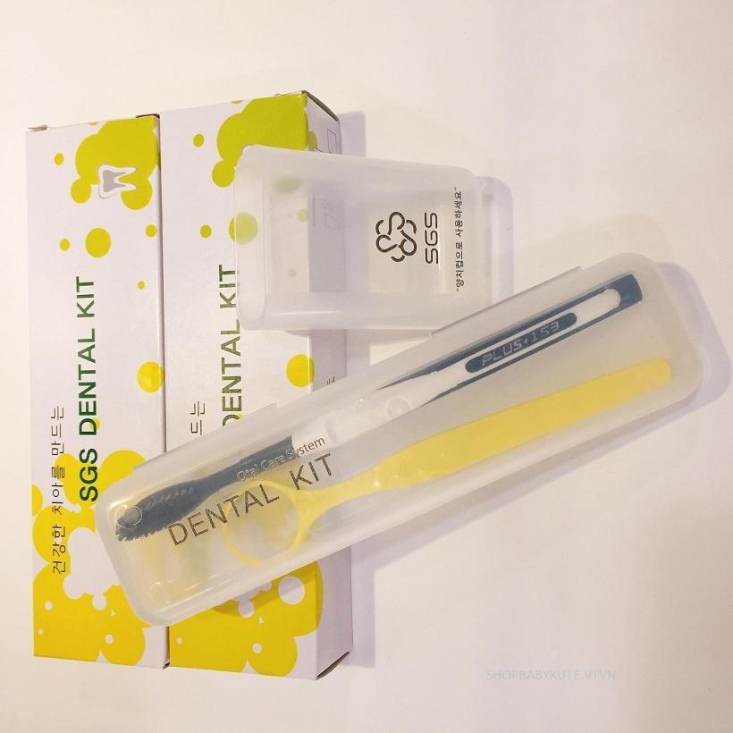 Bộ dụng cụ vệ sinh răng miệng SGS (bàn chải,cạo lưỡi,chải kẽ răng,ly súc miệng) nhập khẩu từ Hàn Quốc