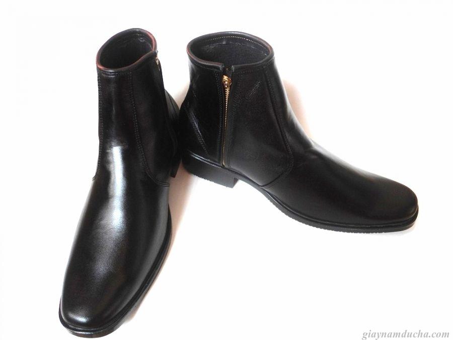 [HCM]Giày boot nam da bò thật.Bảo Hành 12 tháng.MS:B13.
