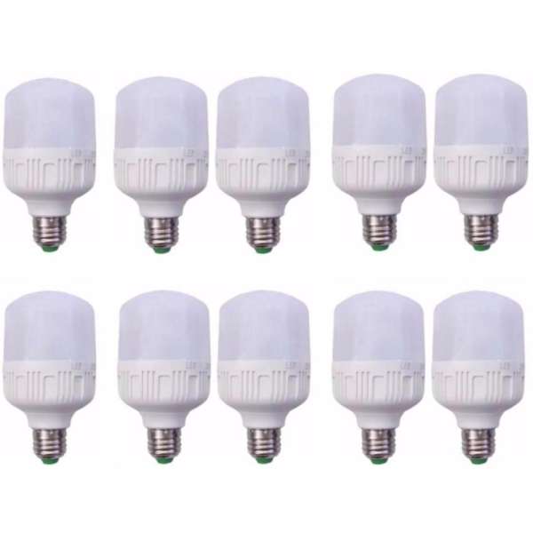 Bộ 10 bóng đèn LED BULD TRỤ 40W (Trắng)