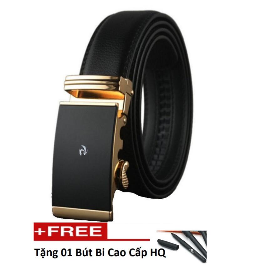 Thắt lưng nam da thật đồ da thành long tlg 3813850 tặng 01 bút bi cao cấp tlg k410