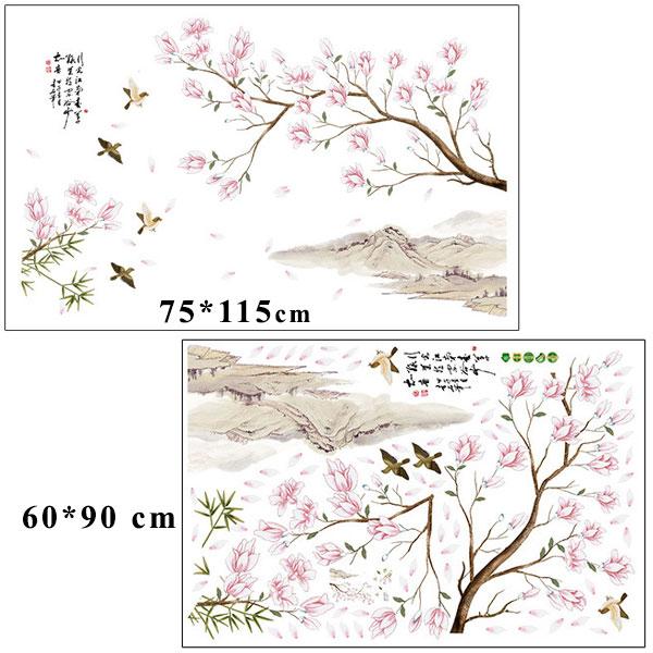 Decal dán tường cành hoa đào Sticker Tranh Dán Tường SK9286-flowerdecal