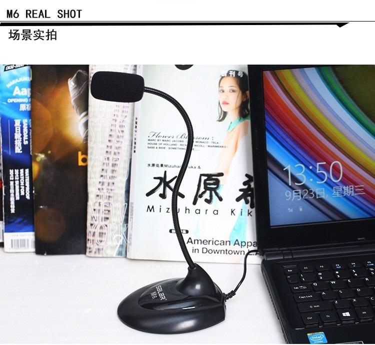 Mic Karaoke máy tính M6 - Micro cho máy tính cổng 3.5mm
