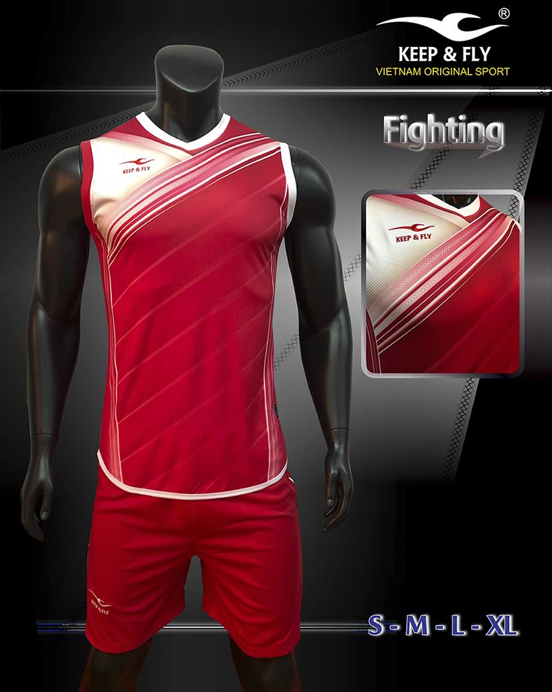 Bộ quần áo bóng đá cao cấp KEEP & FLY Fighting Đỏ