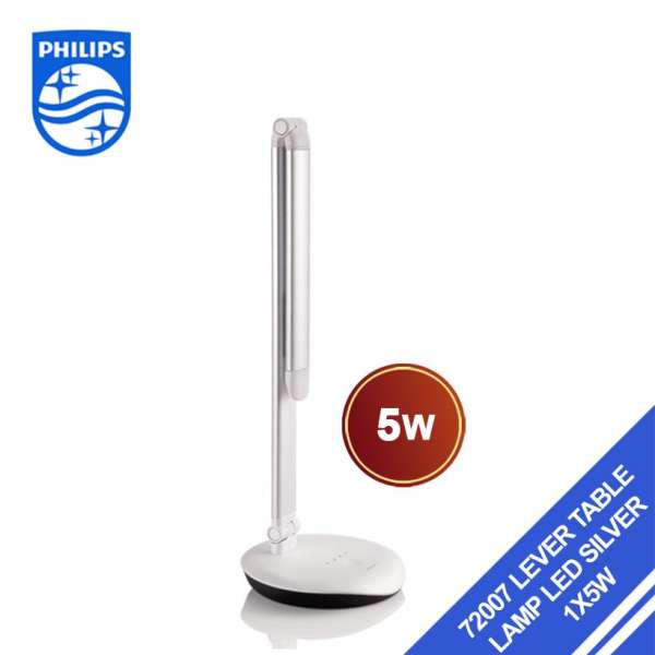 Đèn bàn LED Philips LEVER 72007 (Silver)