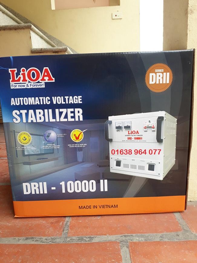 Ổn áp LiOA 10KVA dải 50V-250V DRII-10000 II thế hệ mới, dây đồng 100%