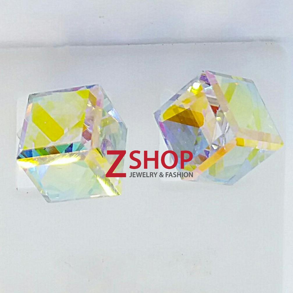 Bông tai bạc 925 - pha lê cao cấp B008
