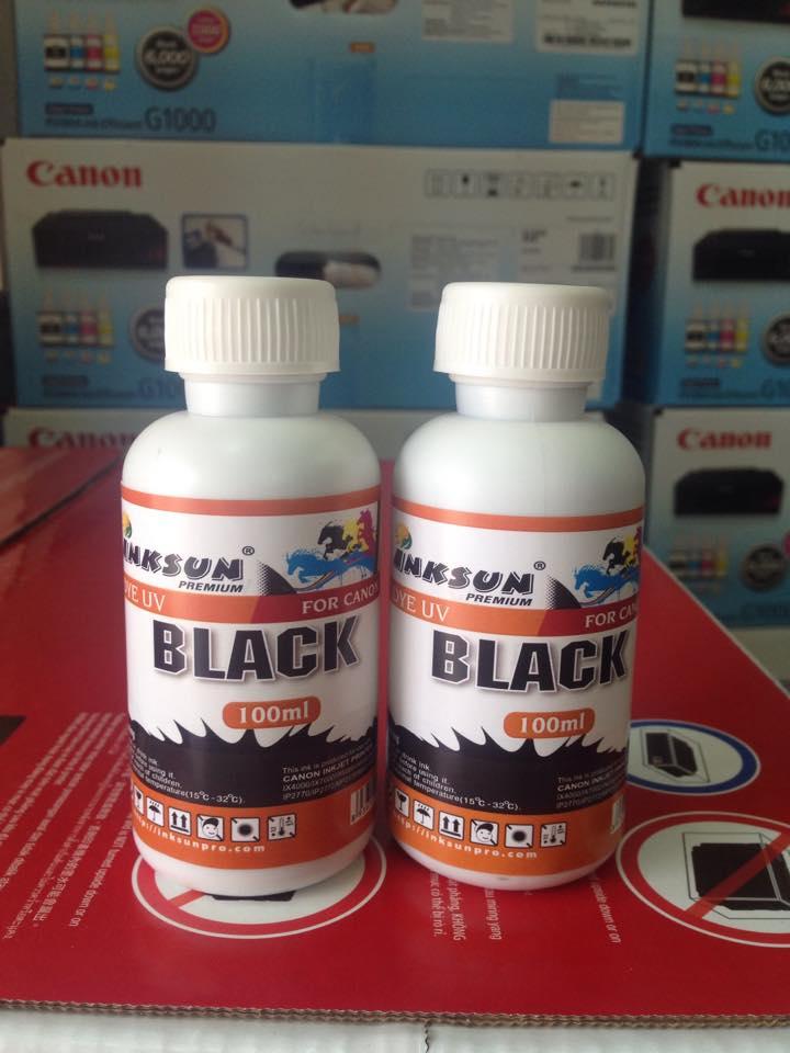 Mực in phun canon dye uv 100ml đen_inksun