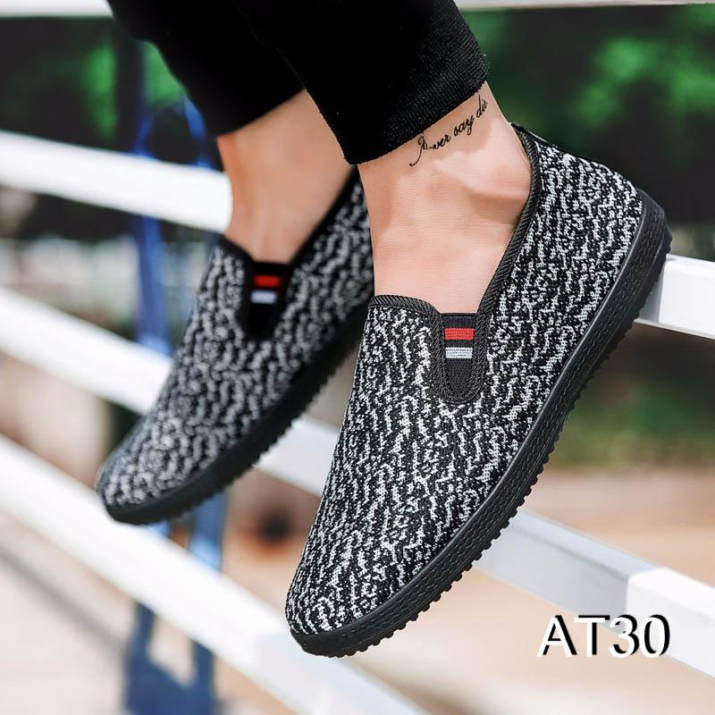 Giày Sneaker Nam Cá Tính Phong Cách Màu Đen
