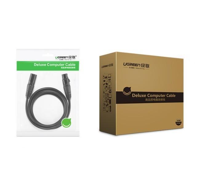 Cáp nối dài Cannon XLR 8M Ugreen 20713 (Đen)