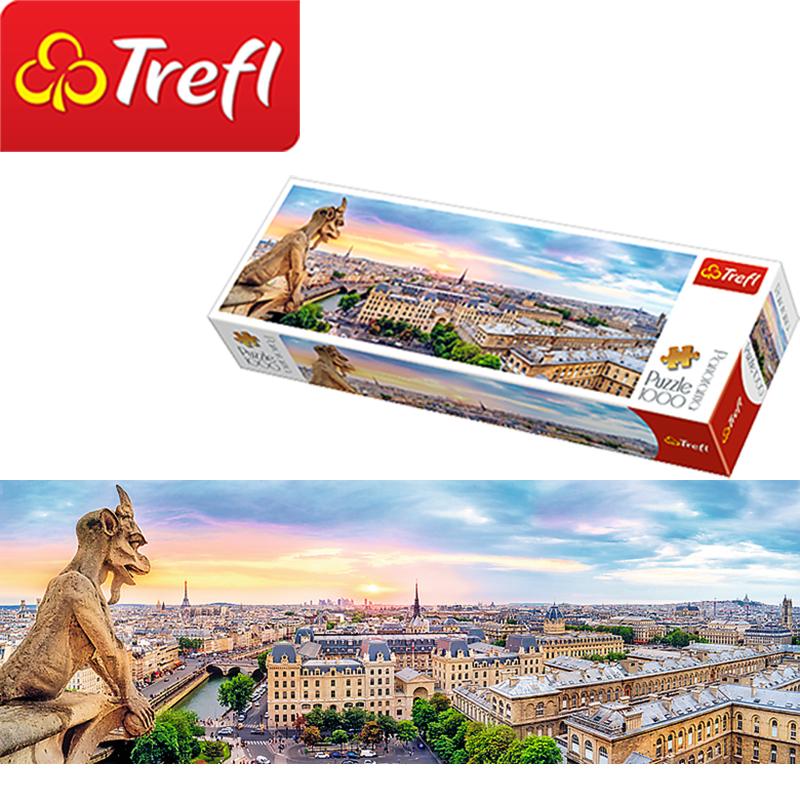 Tranh ghép hình jigsaw puzzle chính hãng TREFL  - panorama 1000 mảnh  với nhiều  chủ đề độc đáo (chủ đề: panorama 1000 mảnh Nhìn từ nhà thờ Đức bà, panorama 1000 mảnh Miami chiều tà , panorama 1000 mảnh Núi Passo di Giau)