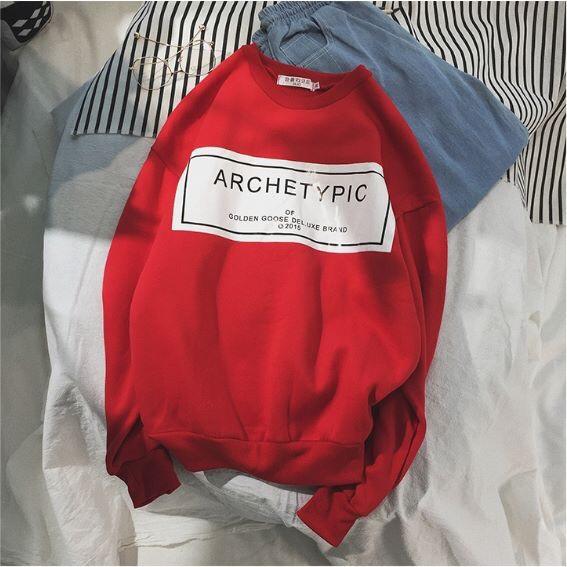 [HCM]Áo Sweater Nam Nữ ARC Hot  Big Size  100kg Vải Nỉ Bông Dày Mịn Cao Cấp _ SW000 95