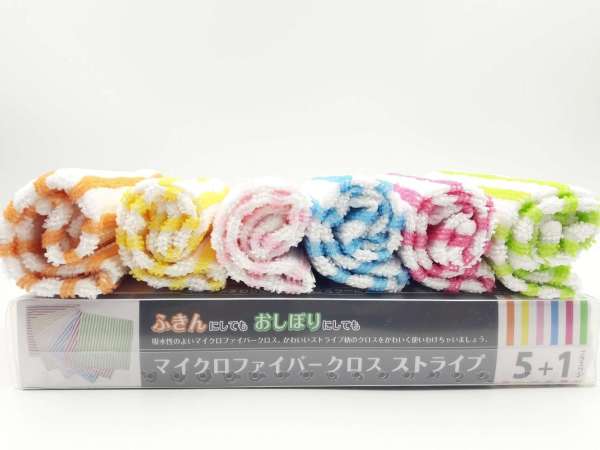 Hàng Nhật Set 6 khăn lau đa năng Chất liệu polyester