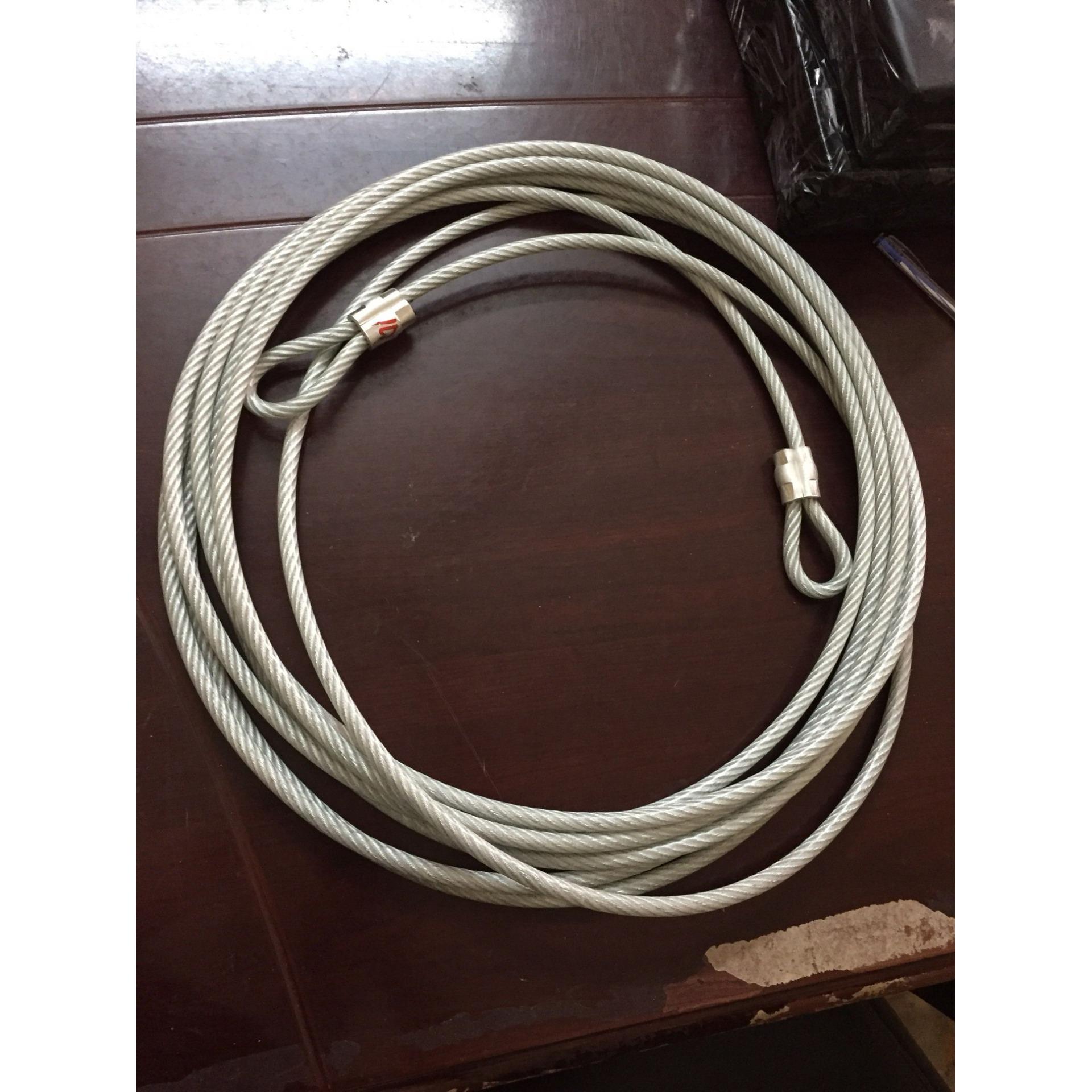 Dây cáp bọc nhựa lõi thép 1m