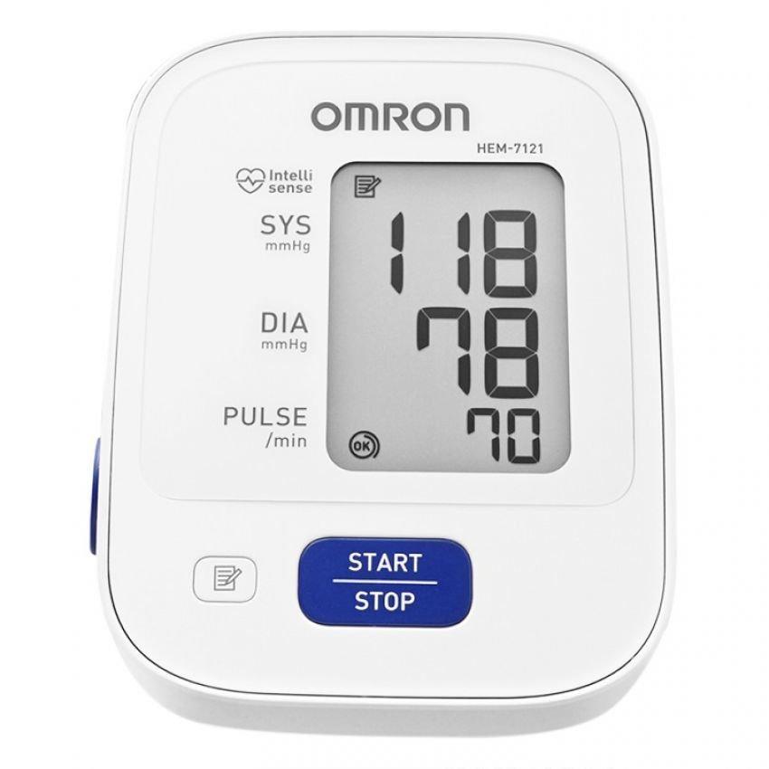 Máy đo huyết áp bắp tay Omron HEM-7121 (Trắng)