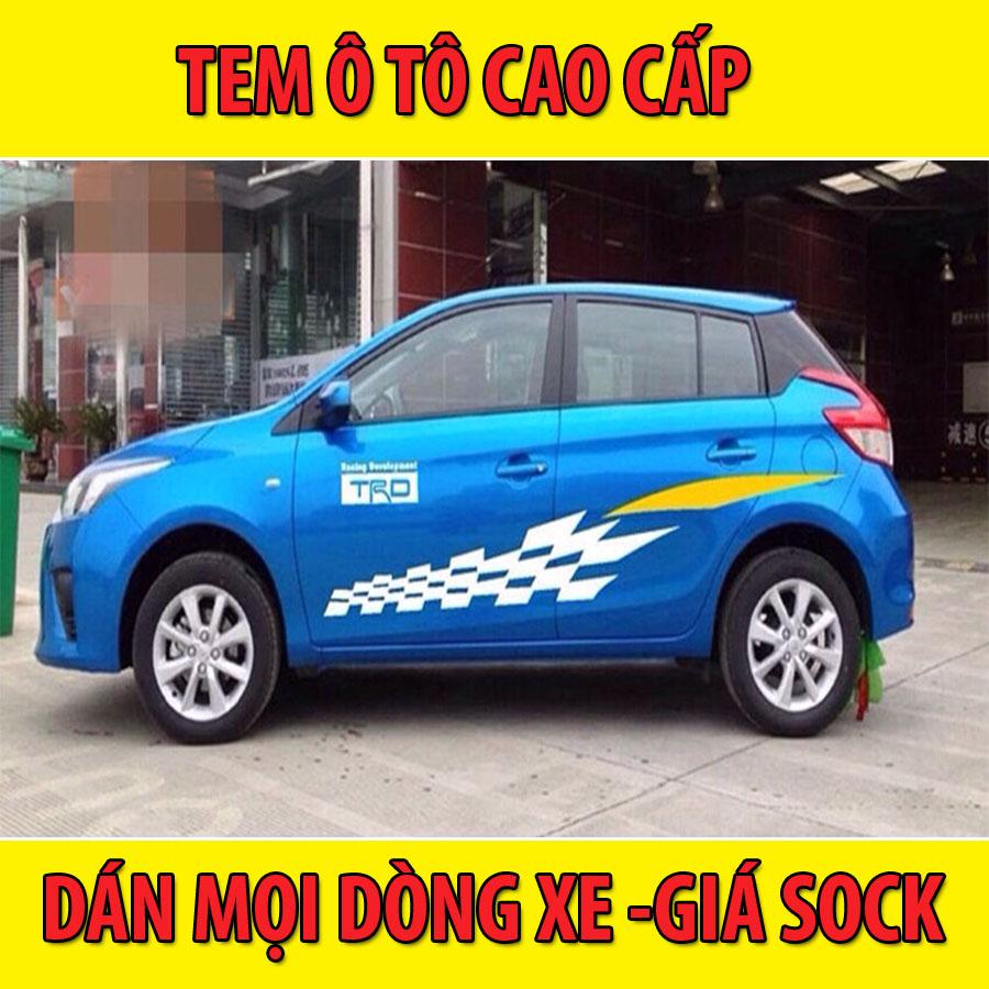 Tem dán sườn xe ô tô