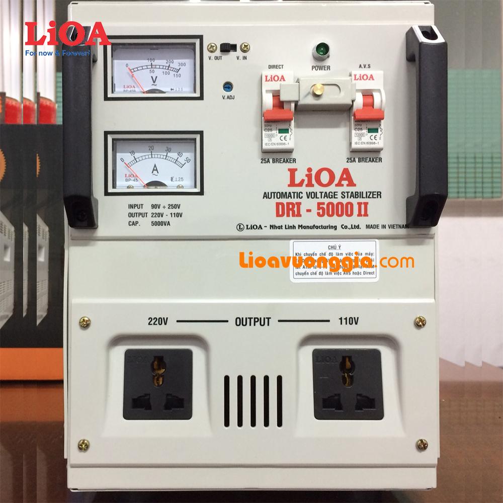 Ổn áp 1 pha LiOA 5000VA thế hệ mới DRI-5000II