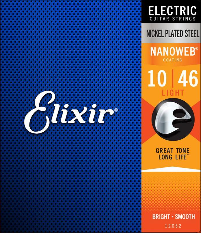 Bộ Dây Đàn Guitar Điện Elixir Cỡ 10 - Electric Strings 12052 - Hãng phân phối chính thức (Dây Ghi-ta phủ lớp Nanoweb cao cấp - Cam kết 100% dây xịn sai hoàn tiền gấp 10 lần)